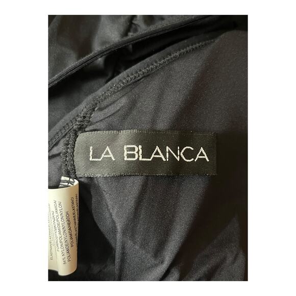 La Blanca swimsuit Island Goddess draped one piece bathing suit size 10 - Picture 5 of 9